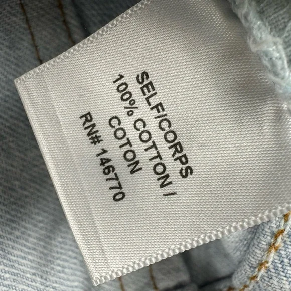 Re/Done x Levis 90s Relaxed Straight Jeans‎ Womens 25 Light Blue Distressed